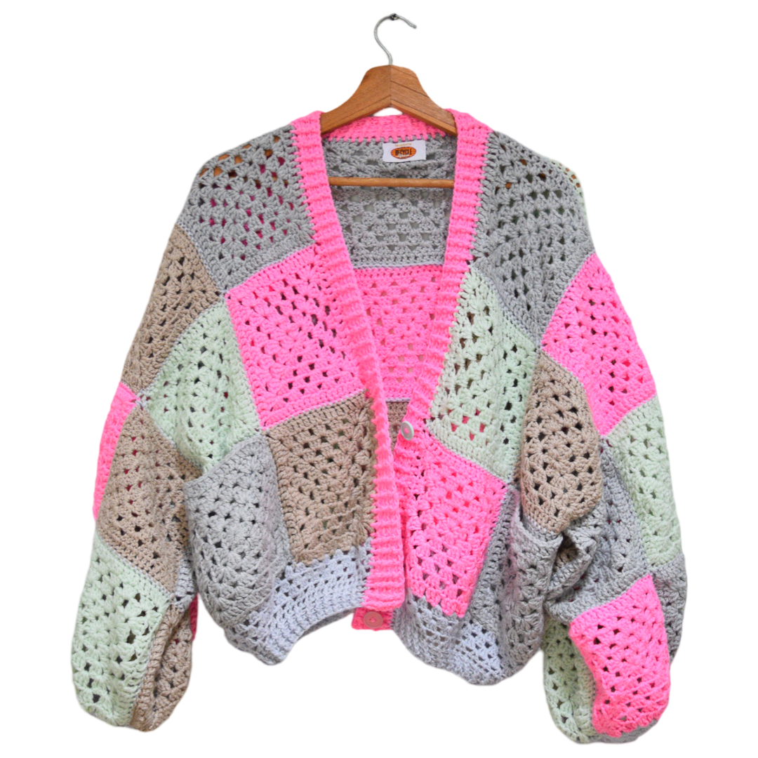 Sky - Crochet Bomber