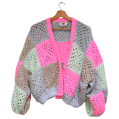 Sky - Crochet Bomber